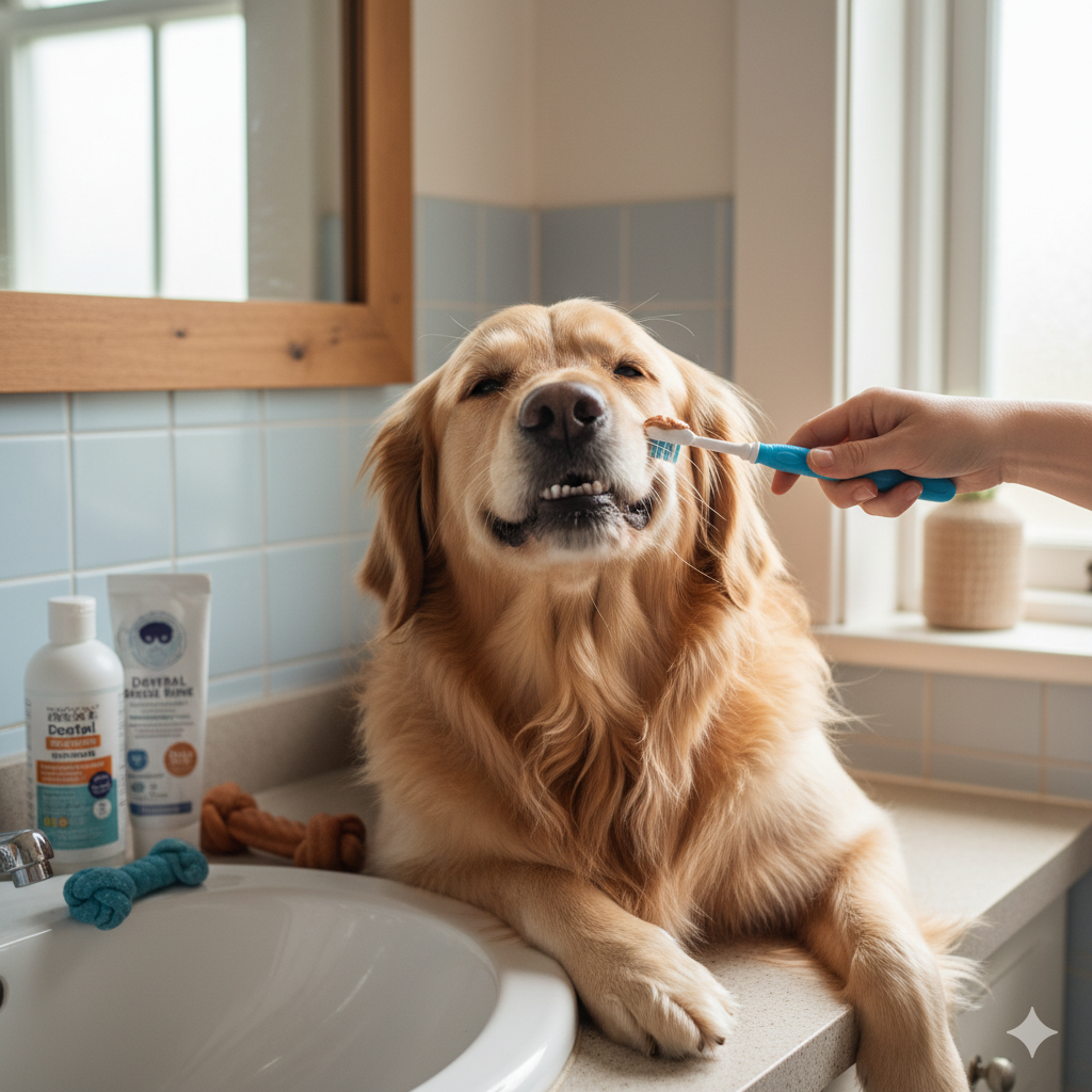 cepillado de dientes para perros
