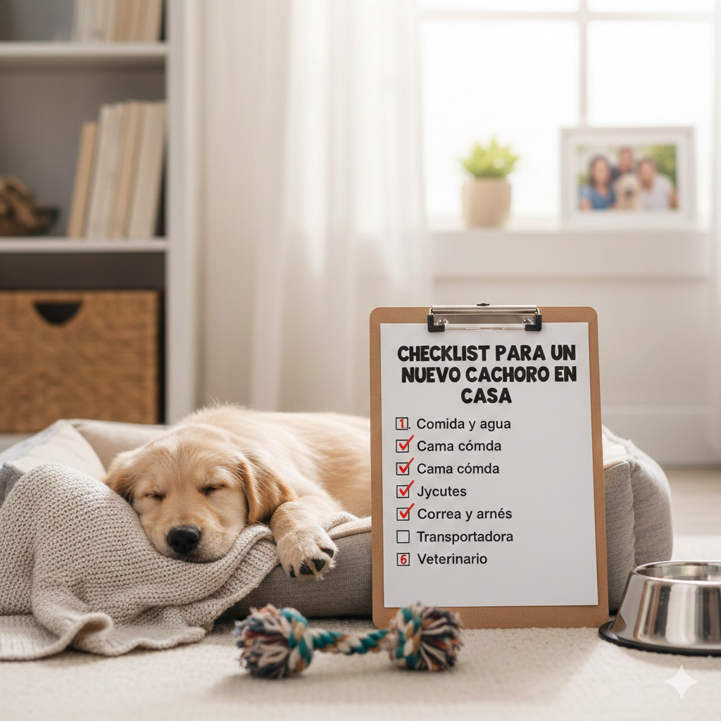 Checklist para un nuevo cachorro en casa
