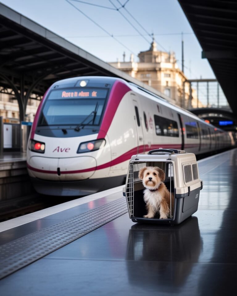 cómo viajar con perro en tren España (Guía 2026)