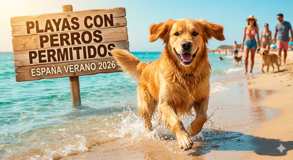 Playas con perros permitidos España verano 2026