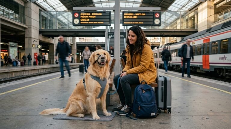 Cómo viajar con perro en Renfe y Metro
